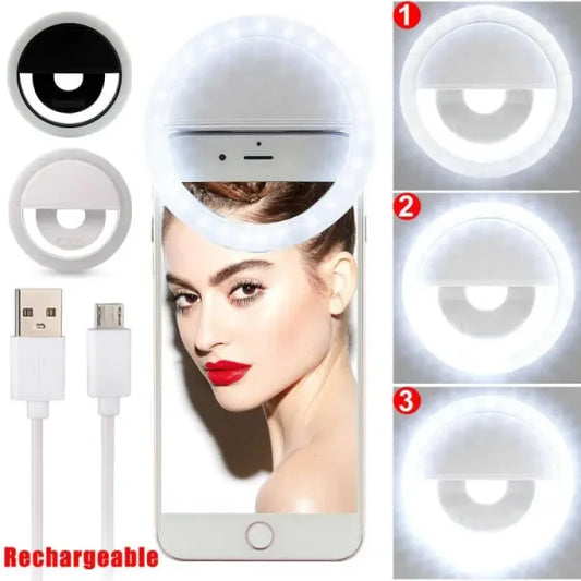 Selfie Ring Light With Led Camera Photography Flash Light